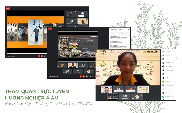 Chương trình diễn ra trên nền tảng Zoom Online với sự tham gia của hơn 60 sinh viên.
